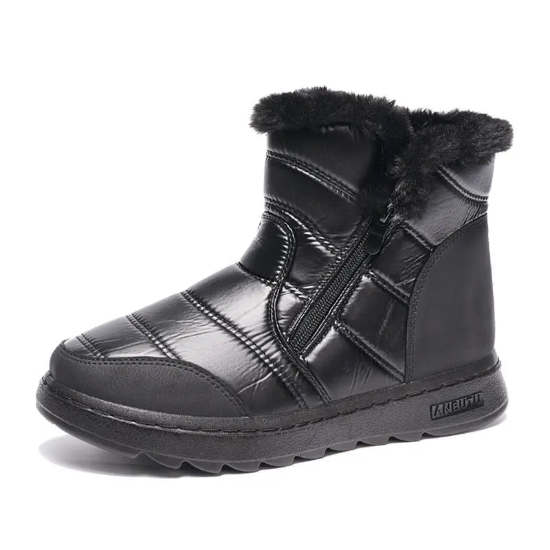 High-Top Fleece Winter Boots for Women – Warm & Stylish