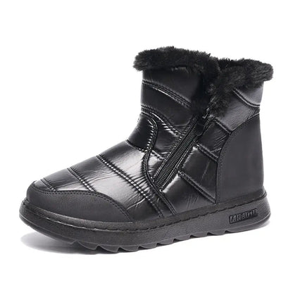 High-Top Fleece Winter Boots for Women – Warm & Stylish