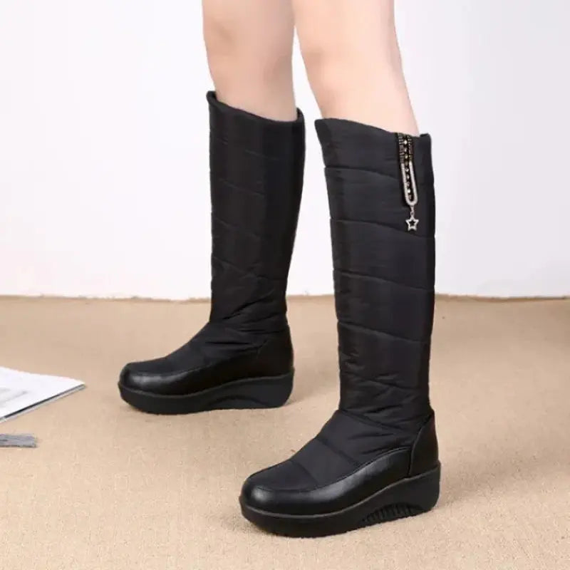 Women's High- Winter Boots Warm Insulated - 
Fashinoza