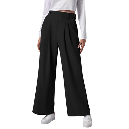 High-Waist Wide-Leg Trousers