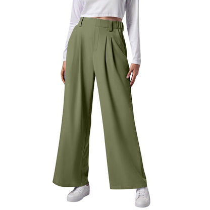 High-Waist Wide-Leg Trousers