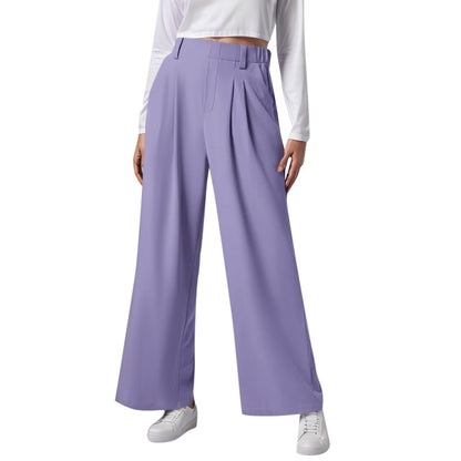 High-Waist Wide-Leg Trousers