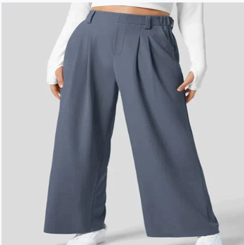 High-Waist Wide-Leg Trousers