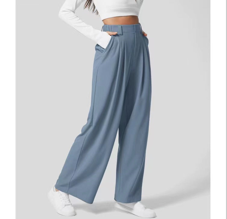 High-Waist Wide-Leg Trousers