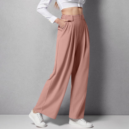 High-Waist Wide-Leg Trousers