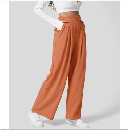 High-Waist Wide-Leg Trousers