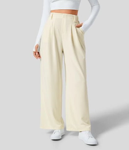High-Waist Wide-Leg Trousers