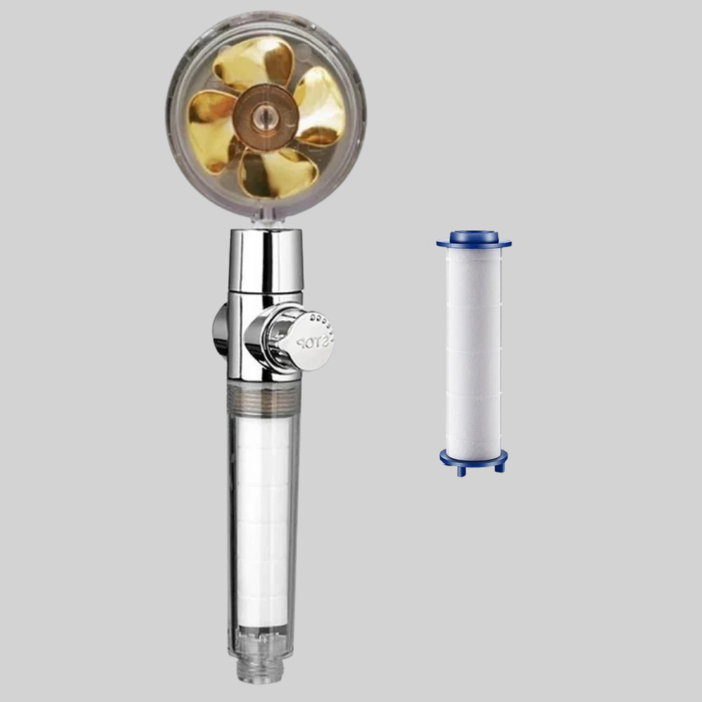 Rotating Shower Head High Pressure Rain Showerhead - Fashinoza