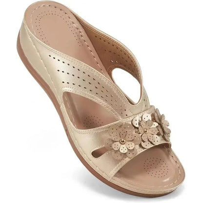 Hollow Wedge Sandals for Women – Stylish & Comfortable White Wedge Heels