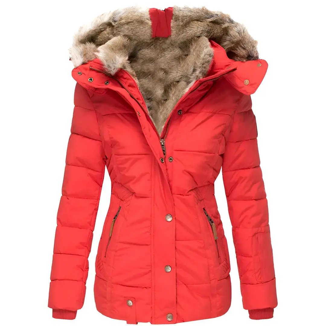 Hooded Puffer Jacket for Women – Stylish & Insulating-Caliboot