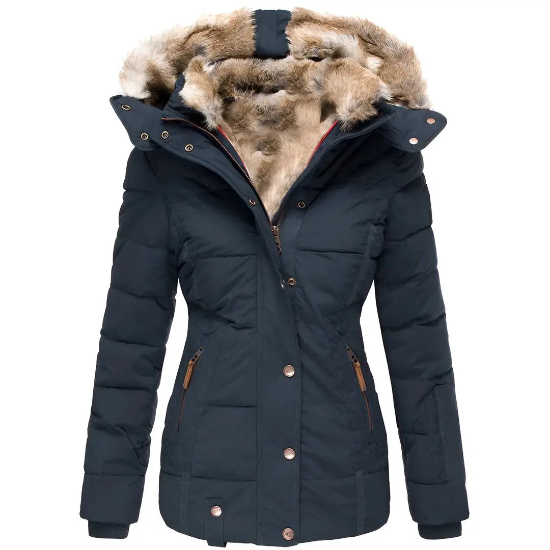Hooded Puffer Jacket for Women – Stylish & Insulating-Caliboot