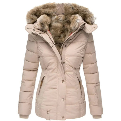 Hooded Puffer Jacket for Women – Stylish & Insulating-Caliboot