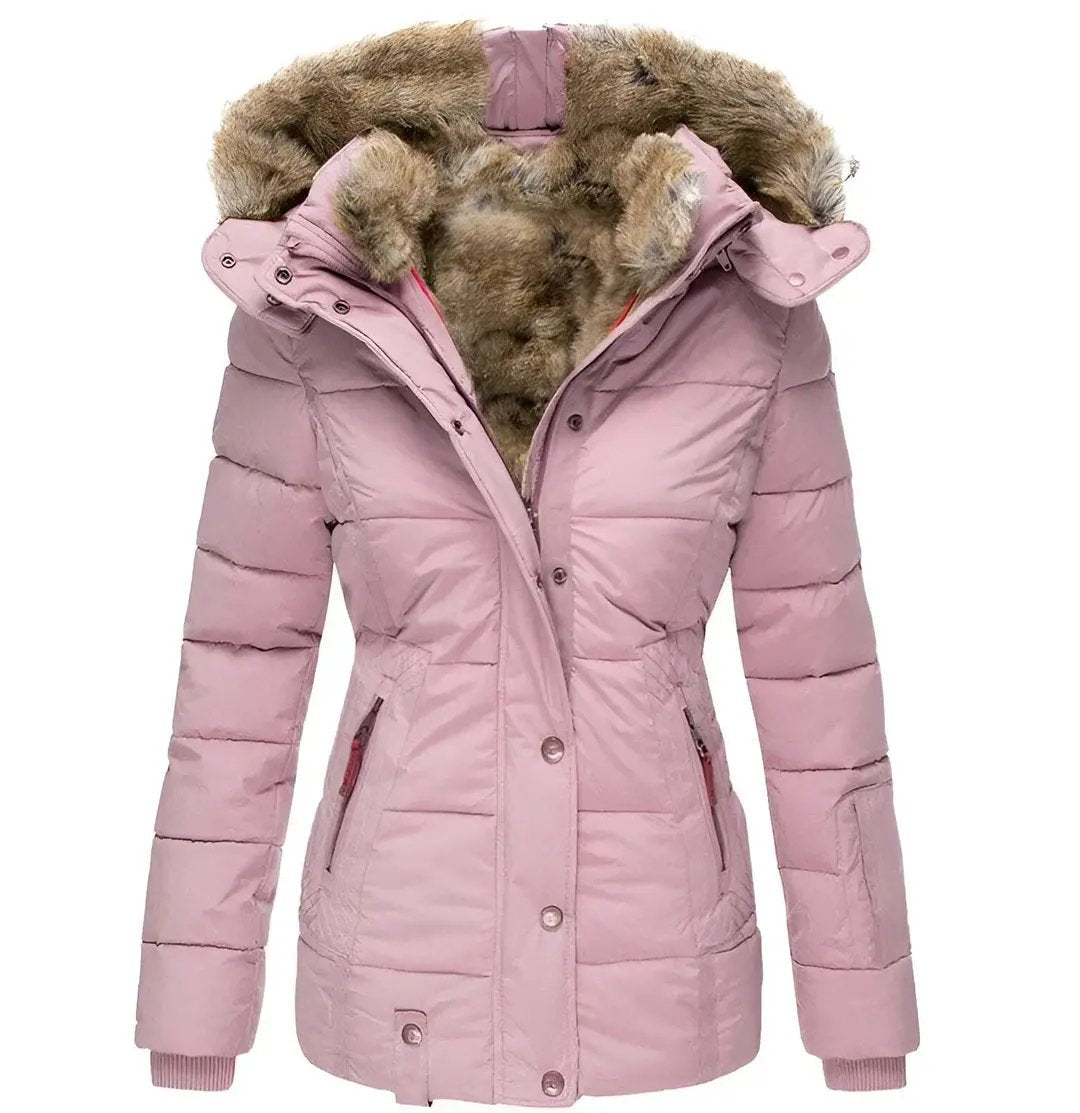 Hooded Puffer Jacket for Women – Stylish & Insulating-Caliboot
