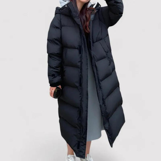 Women's Hooded Puffer Parka Jacket Waterproof Warm - 
Fashinoza