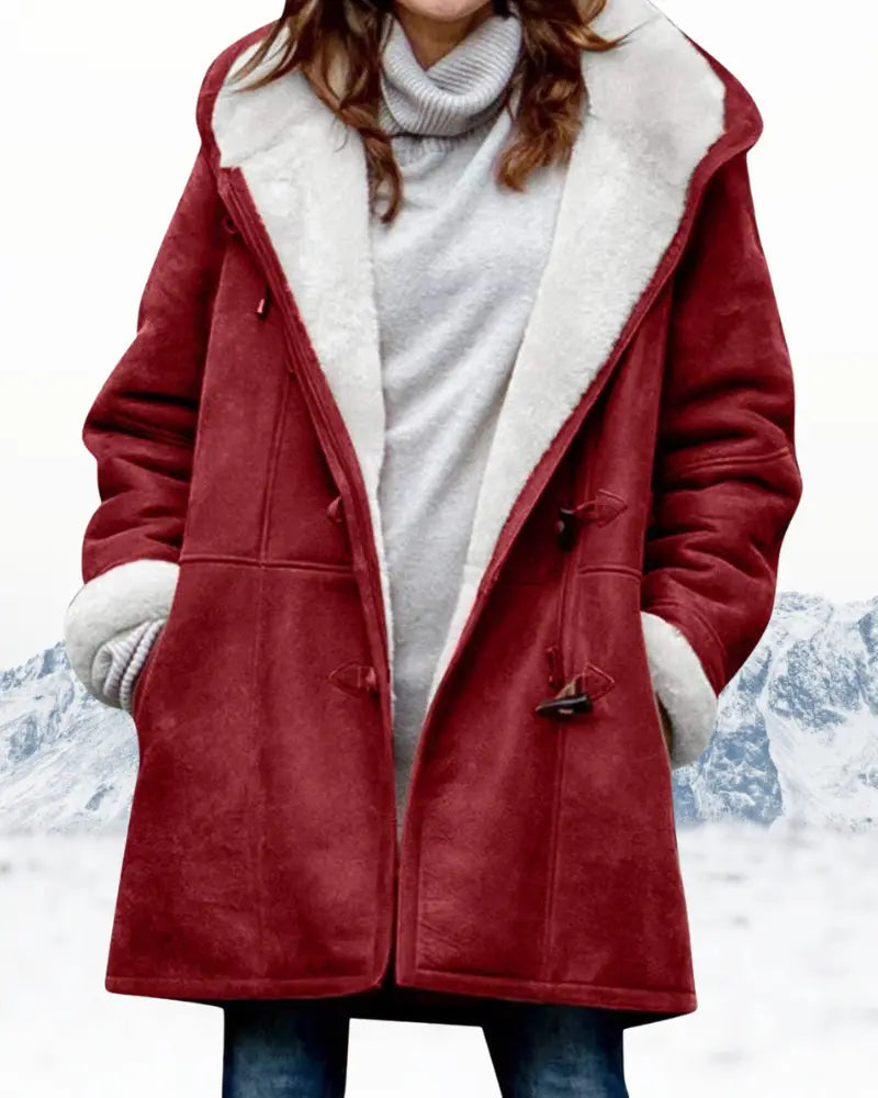Hooded Wool Coat for Women – Stylish & Warm Winter Outerwear 3