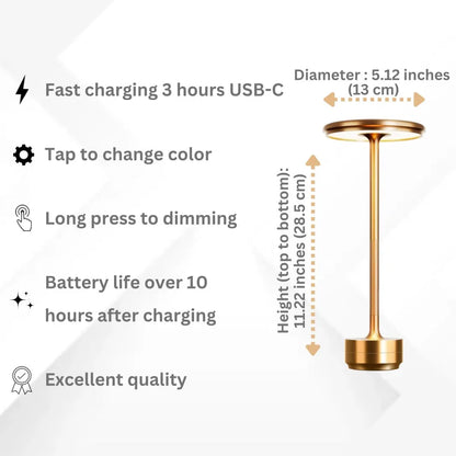 Wireless Table Lamp With Charging Port