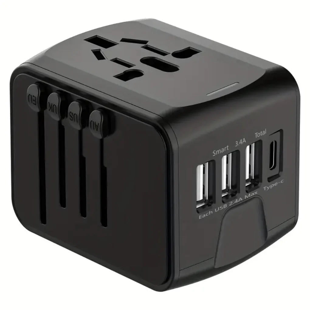 Travel Plug Adapter Compact Fast Charging Worldwide Use - Fashinoza