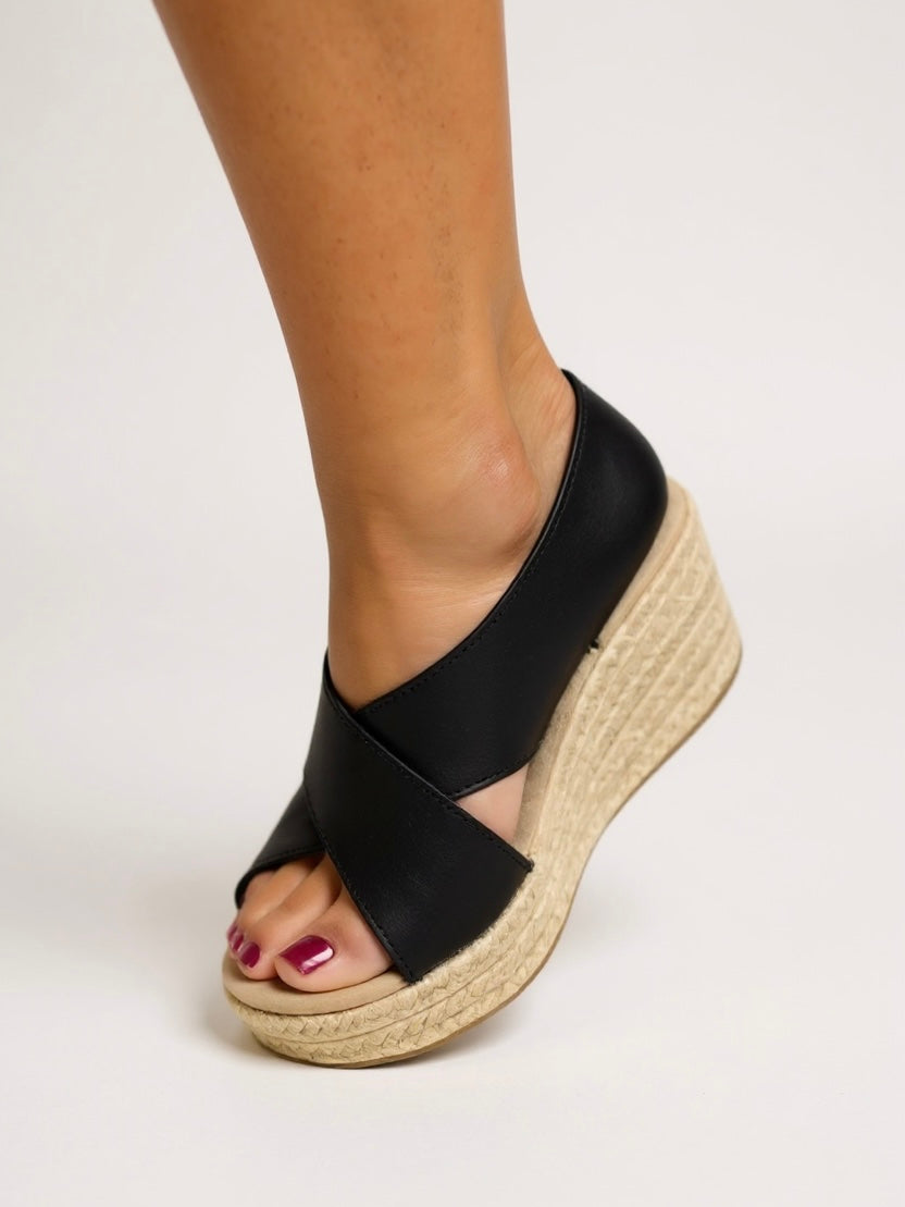 Kendall Women's Wedge Sandals Woven Ankle Strap