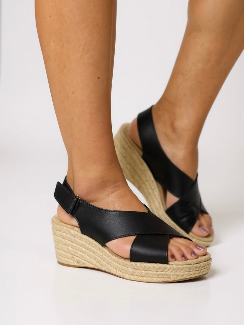 Kendall Women's Wedge Sandals Woven Ankle Strap