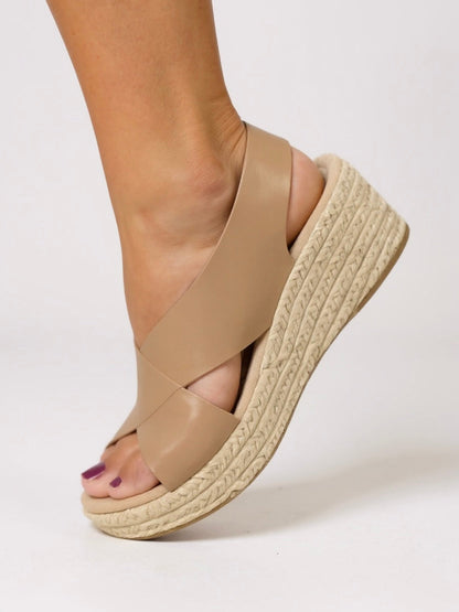 Kendall Women's Wedge Sandals Woven Ankle Strap