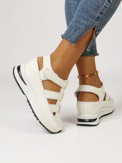 Women's Adjustable Platform Walking Sandals - Fashinoza
