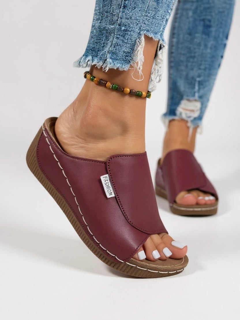 Women's Cushioned Platform Slides