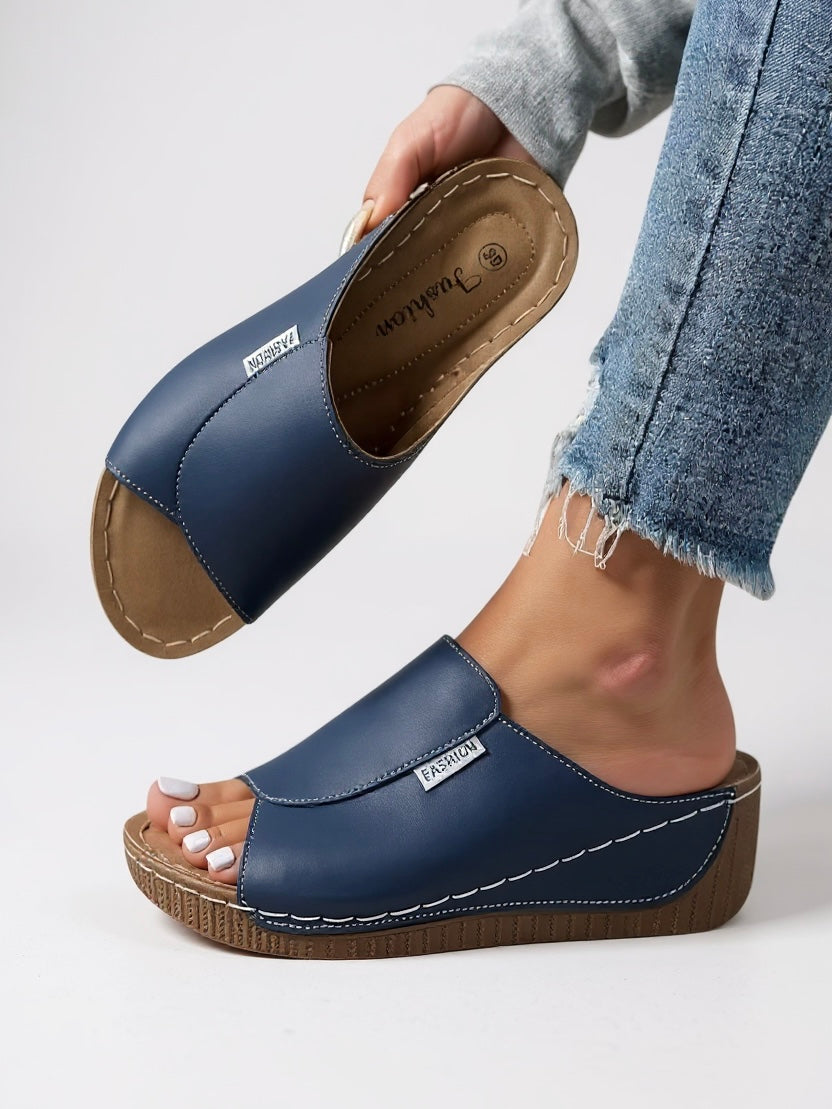 Women's Cushioned Platform Slides