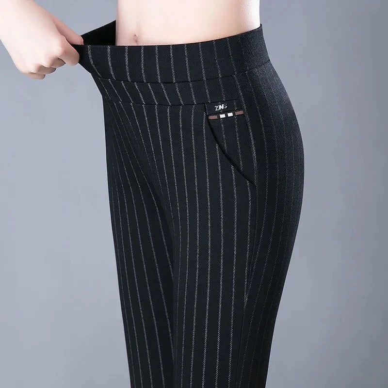 Women's Stretch Pants Comfortable Elastic Black
