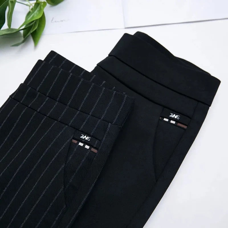 Women's Stretch Pants Comfortable Elastic Black