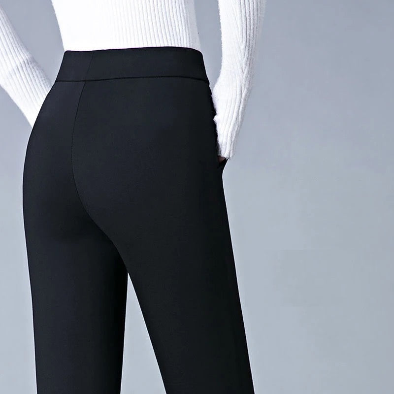 Women's Stretch Pants Comfortable Elastic Black
