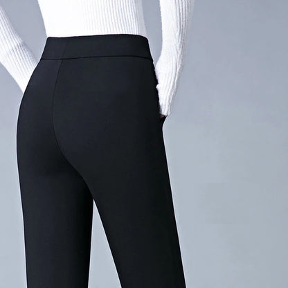 Women's Stretch Pants Comfortable Elastic Black