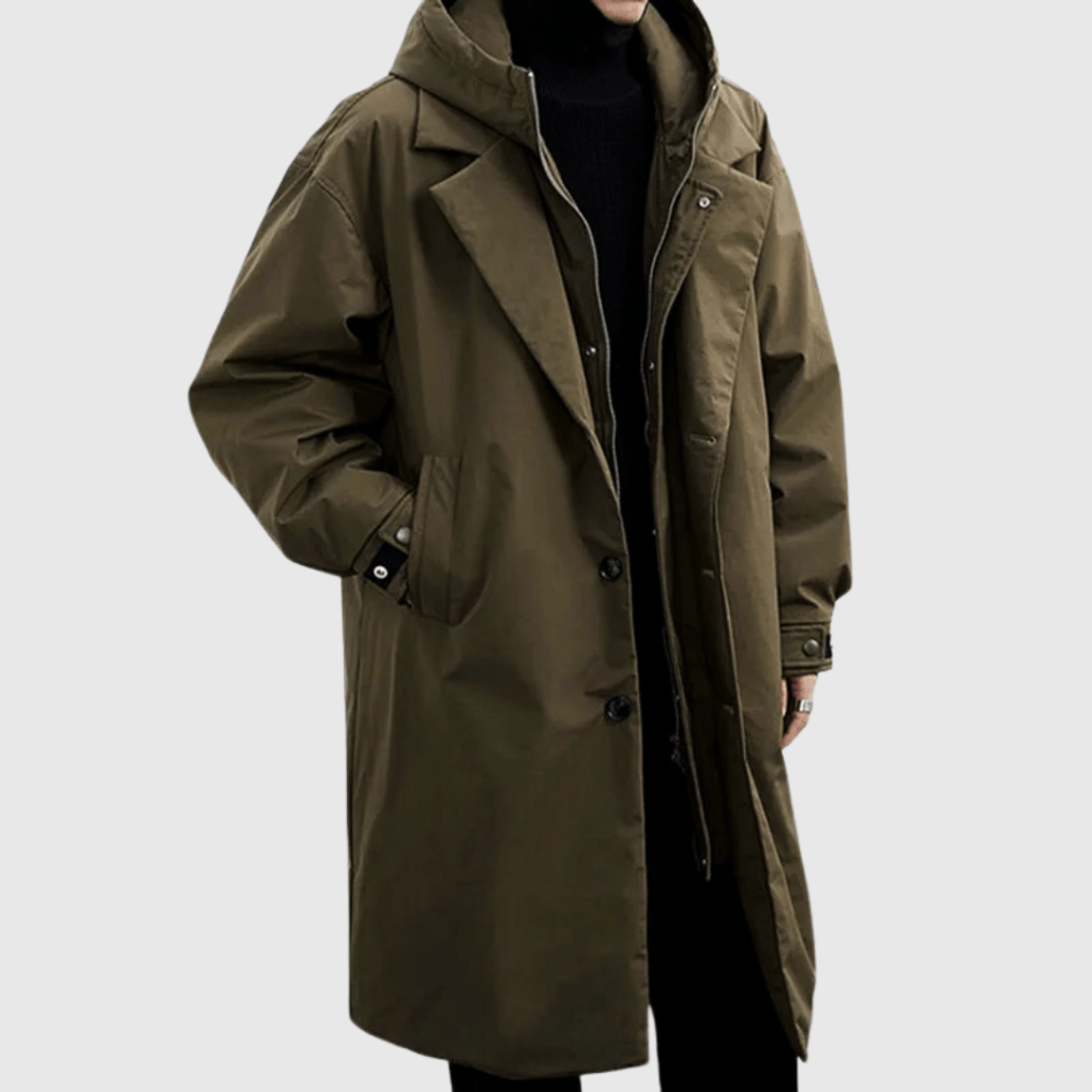 Dallas | Men Winter Hooded Long Coat