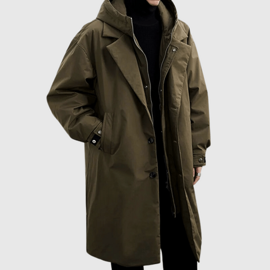 Dallas | Men Winter Hooded Long Coat