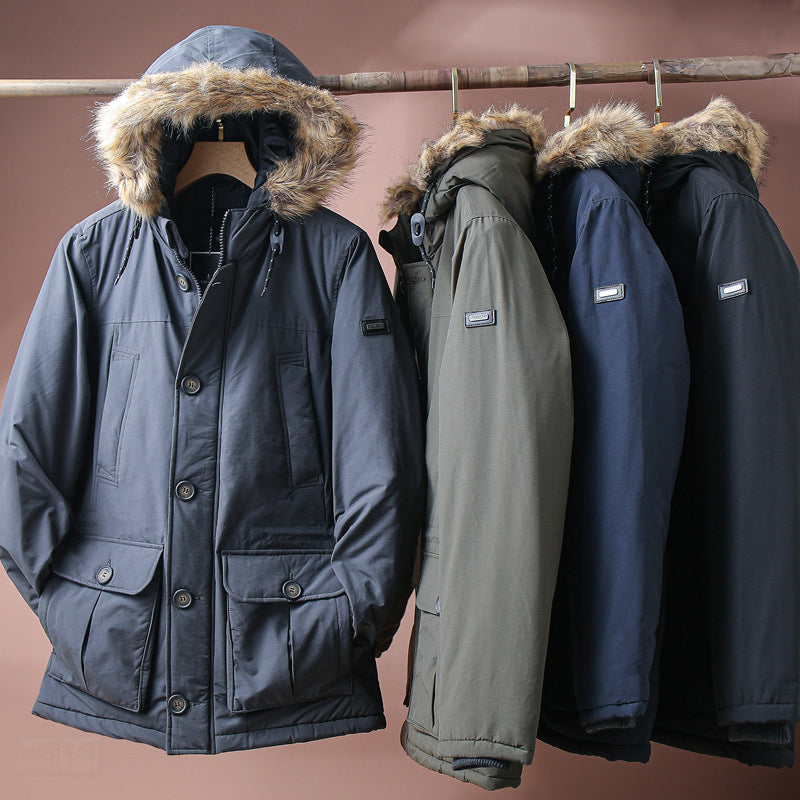 Alessandro Veneti Men's Winter Coat Warm Outerwear - Fashinoza