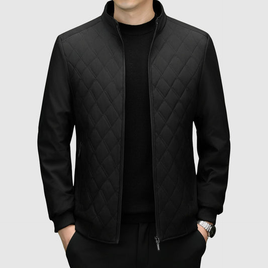 Men's Insulated Poly-Blend Winter Jacket - Fashinoza