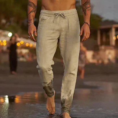 Casual Drawstring Tapered Pants