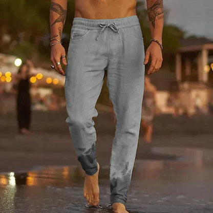 Casual Drawstring Tapered Pants