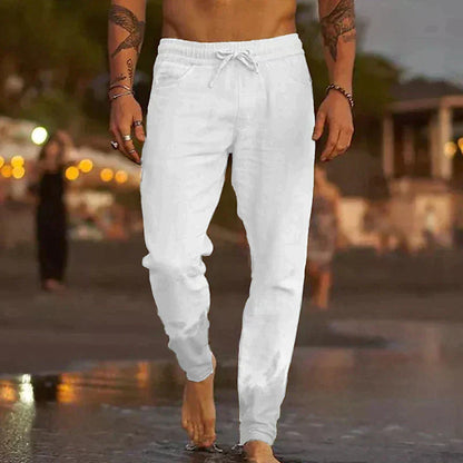 Casual Drawstring Tapered Pants