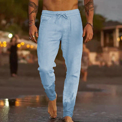 Casual Drawstring Tapered Pants