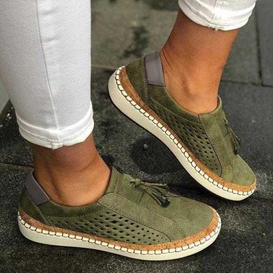 Claire - Women’s Perforated Slip-On Shoes