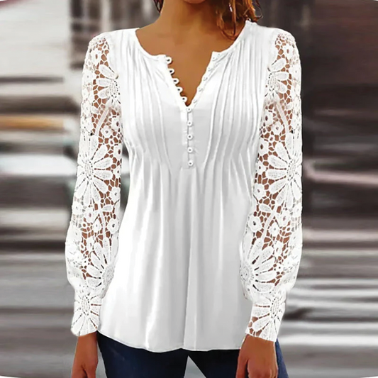 Ella - Lace Sleeve Blouse