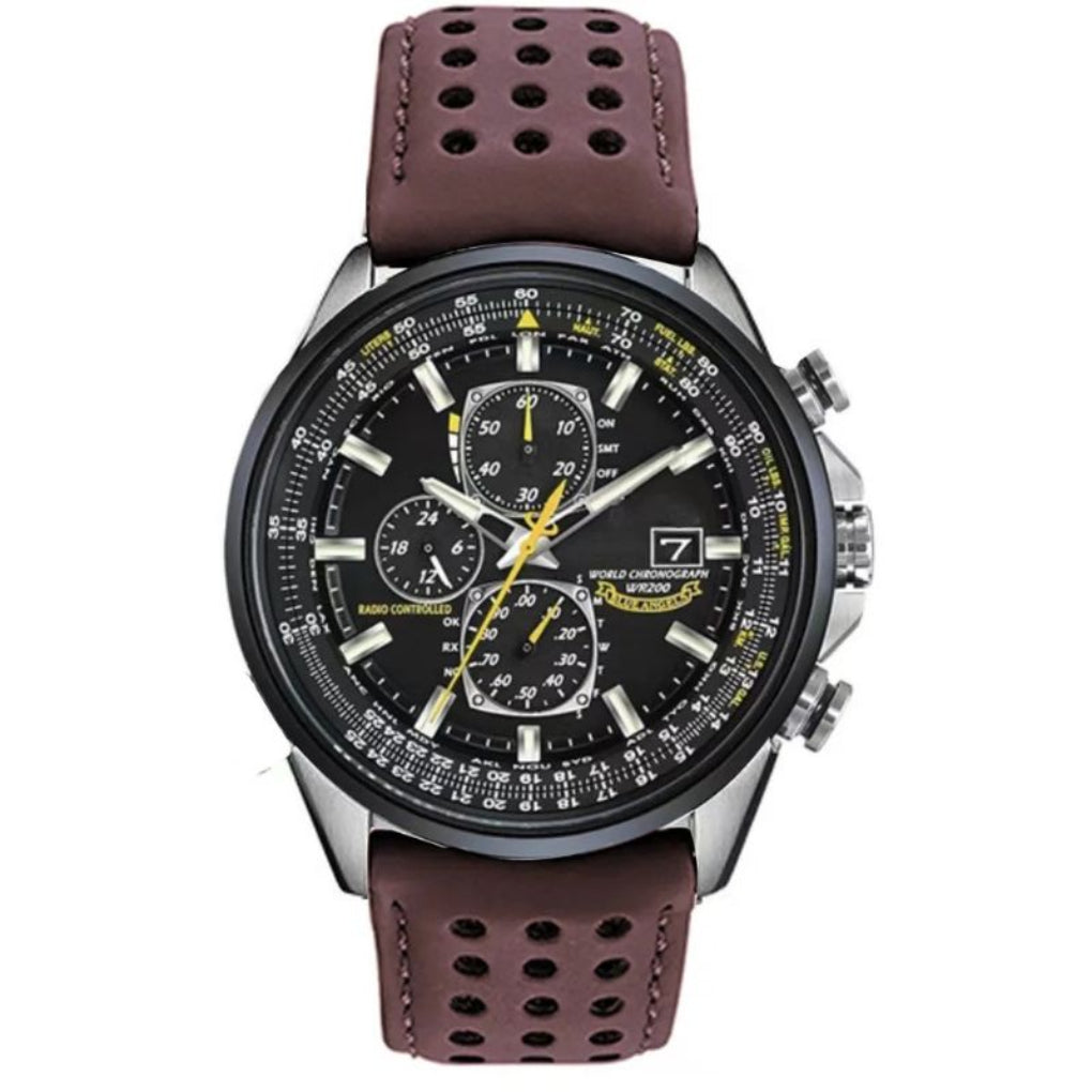 Men's Quartz Watch Elegant Leather Strap