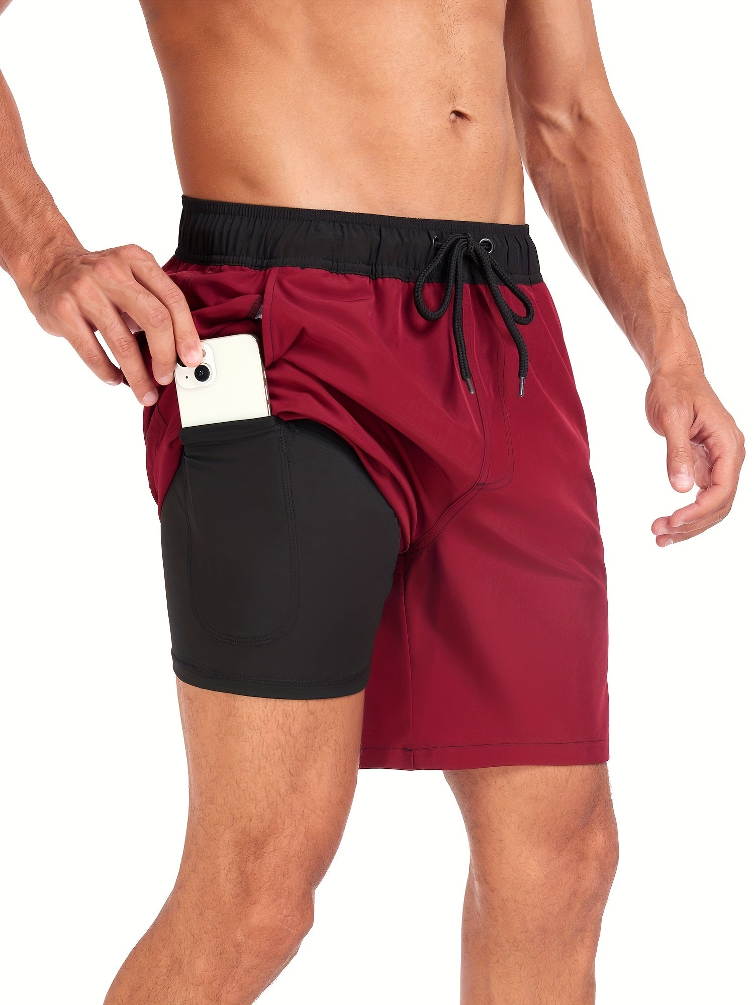 Men's Swim Shorts Inner Pocket - Fashinoza