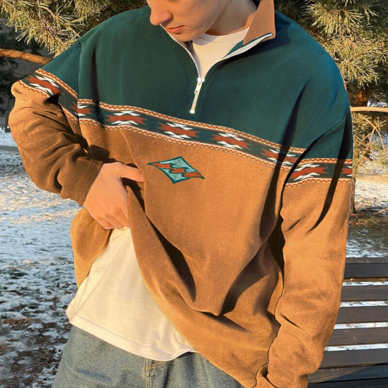 Jasper | Retro Half-Zip Sweater For Men