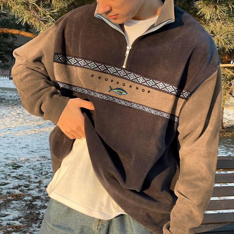 Jasper | Retro Half-Zip Sweater For Men