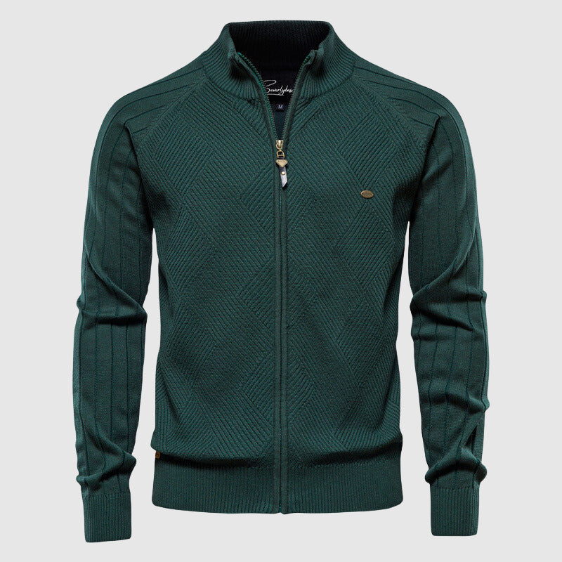 Men's Cotton Full-Zip Cardigan