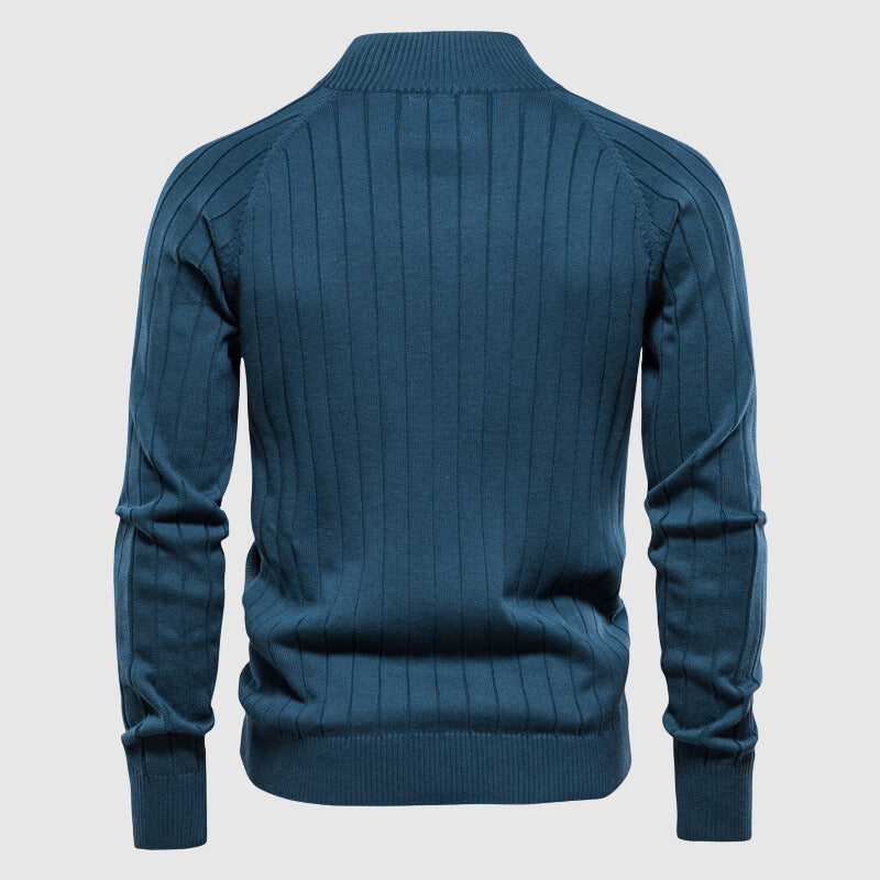 Men's Cotton Full-Zip Cardigan