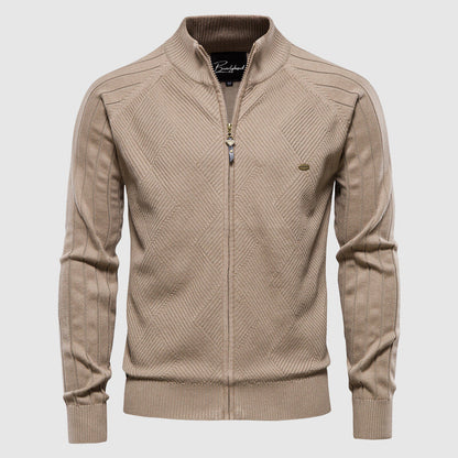 Men's Cotton Full-Zip Cardigan