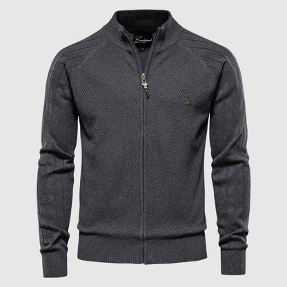 Men's Cotton Full-Zip Cardigan