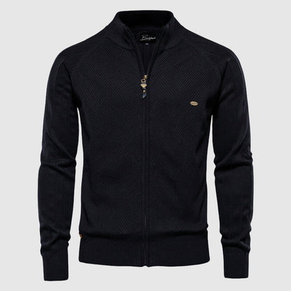 Men's Cotton Full Zip Cardigan Sweater